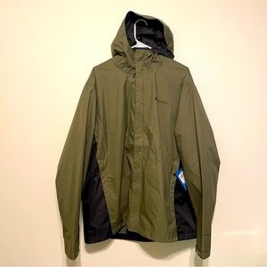 Columbia- NWT - Men’s Rain Jacket - Olive Green and Black - Size XL